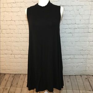 Mock Neck Swing Dress